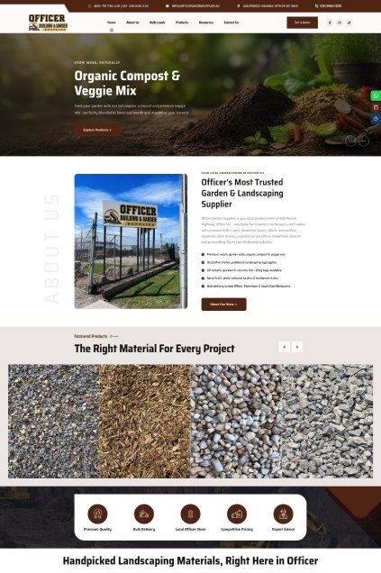 Officer Garden & Building Supplies Website